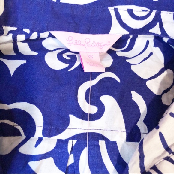 Lilly Pulitzer Captiva Tunic Spectrum Blu XS - Picture 9 of 9